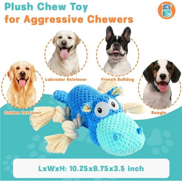 Dog Toys for Aggressive Chewers Dog Toys to Keep Them Busy Squeaky Dog - Picture 5 of 7